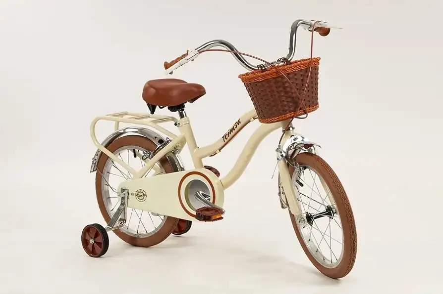 Toimsa 16-inch vintage-look kids' bicycle with rear carrier